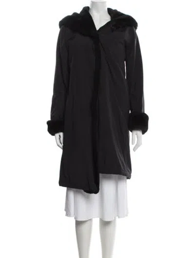 Pre-owned Jane Post Coat In Black