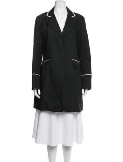 Pre-owned Jane Post Coat In Black
