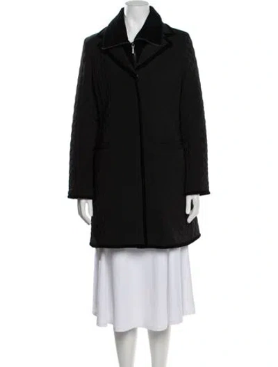 Pre-owned Jane Post Coat In Black