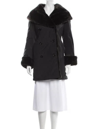 Pre-owned Jane Post Coat In Black