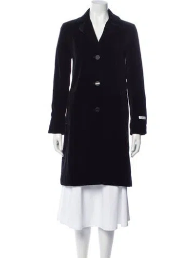 Pre-owned Jane Post Coat In Blue
