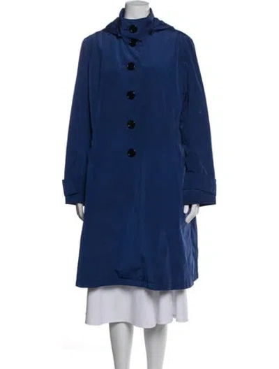 Pre-owned Jane Post Coat In Blue