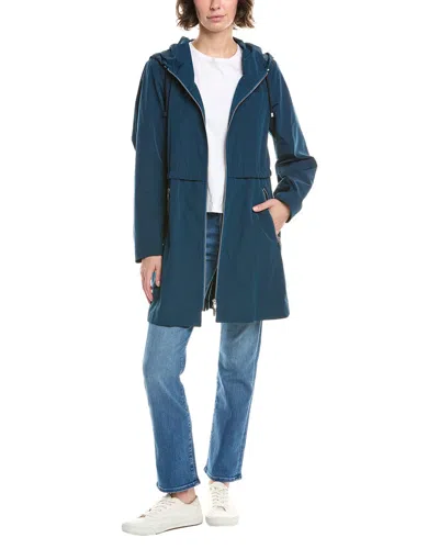 Jane Post Elegant Light Parka In Blue