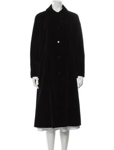 Pre-owned Jane Post Faux Fur Coat In Black