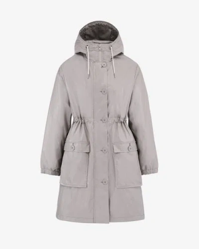 Jane Post Hamptons Rain Parka In Grey