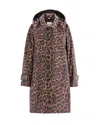 Jane Post Iconic Princess Rain Slicker In Leopard