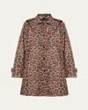 Jane Post Iconic Princess Slicker Rain Jacket In Animal Print