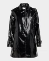 Jane Post Iconic Princess Slicker Rain Jacket In Black