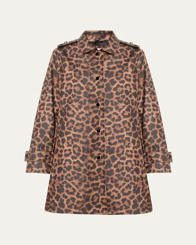 Jane Post Iconic Princess Slicker Rain Jacket In Brown