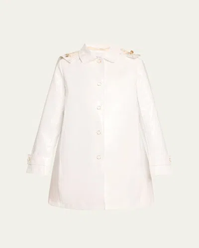 Jane Post Iconic Princess Slicker Rain Jacket In Multi