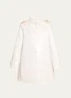 Jane Post Iconic Princess Slicker Rain Jacket In White