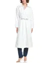 Jane Post Light Belted Raincoat In White