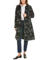 JANE POST JANE POST PRINTED DOWNTOWN TRENCH COAT
