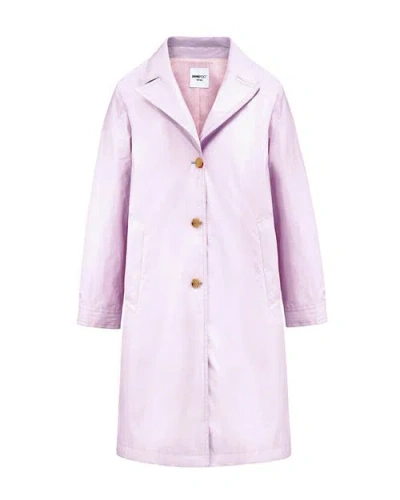 Jane Post Rain Duster In Blush Pink