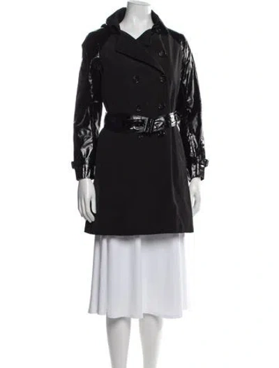 Pre-owned Jane Post Trench Coat In Black