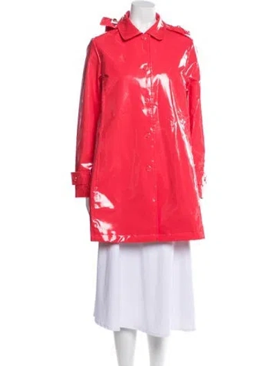 Pre-owned Jane Post Trench Coat In Pink