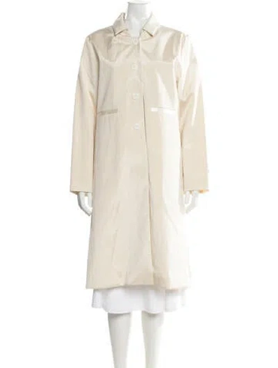 Pre-owned Jane Post Vintage Coat In Neutral