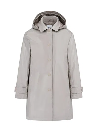 Jane Post Women's Iconic Princess Hooded Rain Coat In Gray
