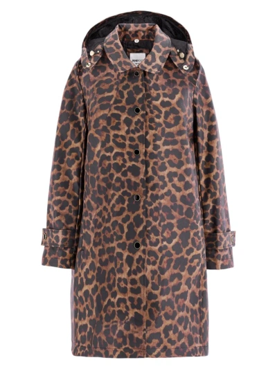Jane Post Women's Iconic Princess Leopard Slicker Coat