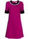 Jane Rio Wool Minidress In Purple