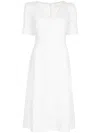 Jane Rosie Midi Dress In White
