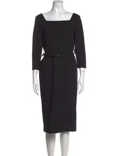 Pre-owned Jane Square Neckline Knee-length Dress W/ Tags In Black