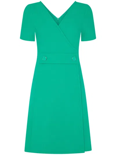 Jane Tabitha V-neck Dress In Green
