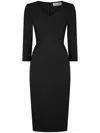 Jane Tatum Pencil Dress In Black