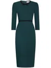 Jane Tess Pencil Dress In Green