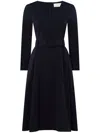 Jane Thyme Midi Dress In Blue