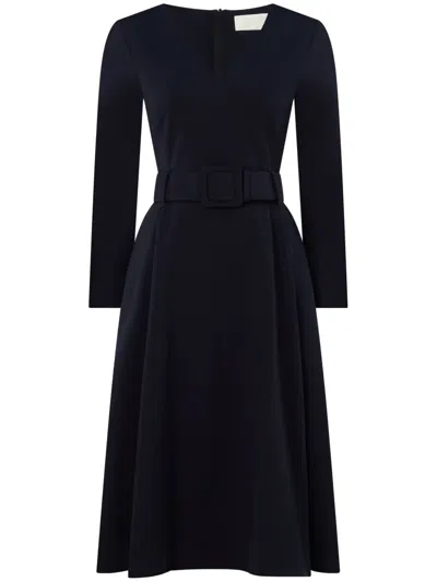 Jane Thyme Midi Dress In Blue