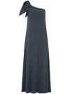 Jane Topaz One-shoulder Maxi Dress In Grey