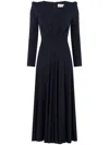 Jane Trinity Flared Dress In Blue