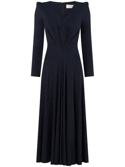 Jane Trinity Flared Dress In Blue
