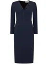 Jane Venice Midi Dress In 蓝色