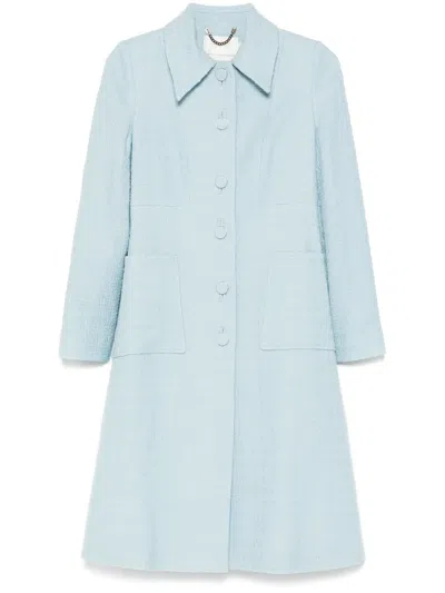Jane Verona Tweed-mantel In Blau