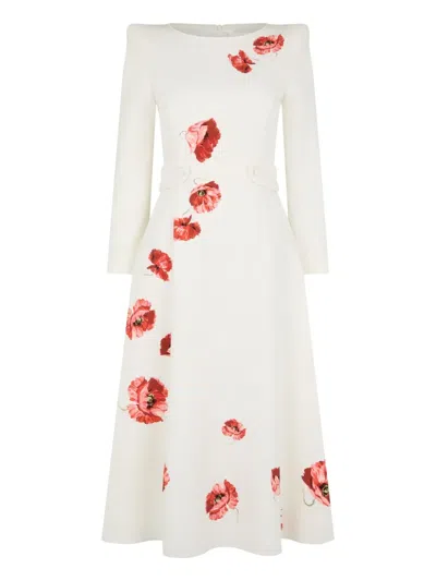 Jane Virtue Midi Dress In White