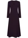 Jane Vogue Midi Dress In Black
