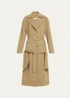 Jane Wade Denim Trench Coat In Mist