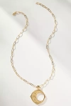 Jane Win Forever Moon & Back Pendant Coin Necklace