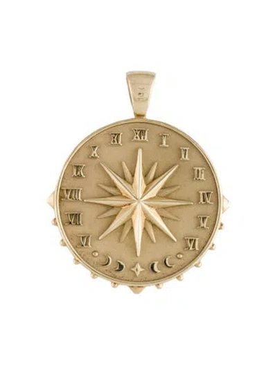 Pre-owned Jane Win Forever Sundial Pendant In Multicolor
