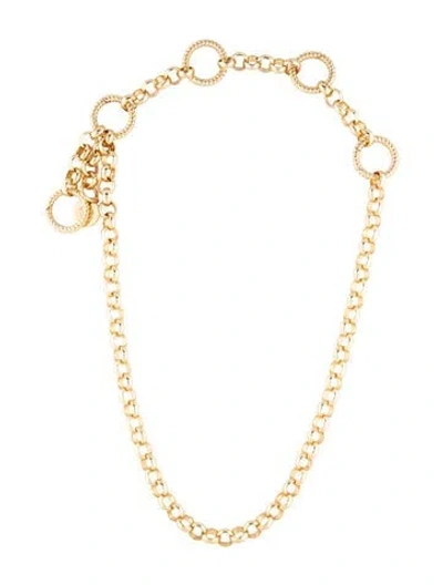 Pre-owned Jane Win Keep On Rolling Convertible Lariat Chain Necklace, 23.25" In Multicolor