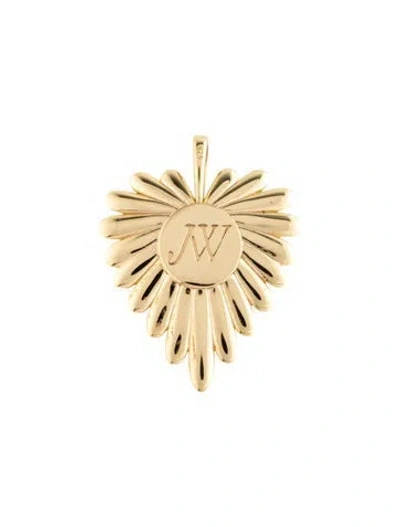Pre-owned Jane Win Love Full-heart Pendant, 1.75" In Multicolor