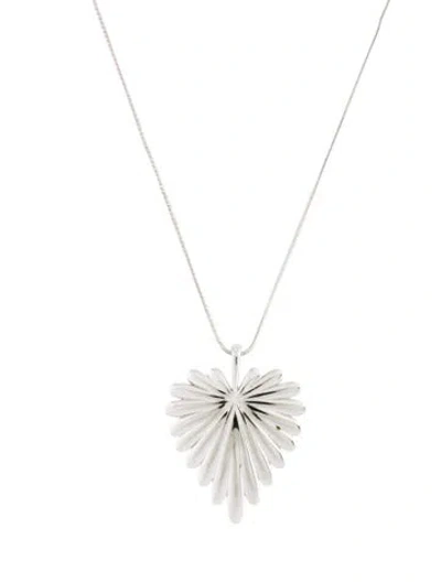 Pre-owned Jane Win Love Full-heart Pendant Necklace, 25" In Multicolor
