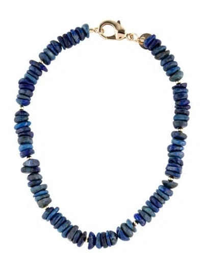 Pre-owned Jane Win Stone Bead Strand Necklace, 16.5" In Multicolor
