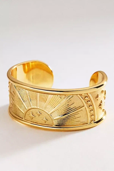 Jane Win Strong Rising Cuff Bracelet In Gold