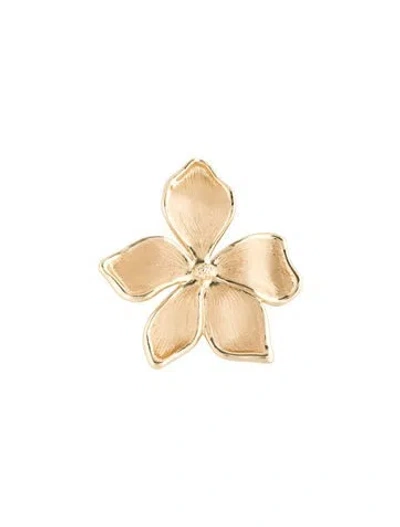 Pre-owned Jane Win Textured Flower Pendant, 2.5" In Multicolor