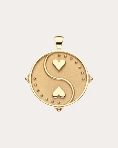 Jane Win Women's Balance Original Coin Pendant Necklace In Gold
