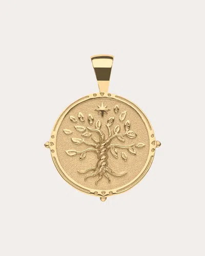 Jane Win Women's Faith Small Coin Pendant Necklace In Gold
