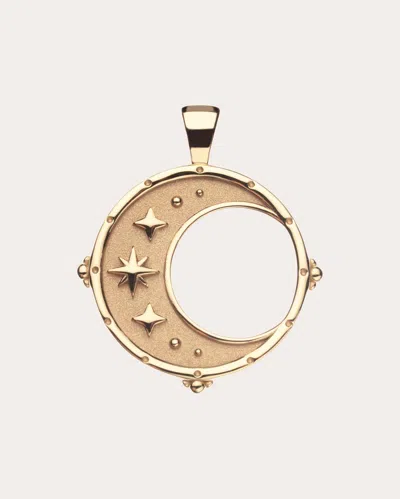 Jane Win Women's Forever Moon & Back Coin Pendant Necklace In Gold